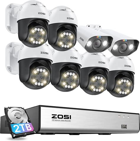 Amazon Zosi Ch Expandable Ch K Poe Security Camera System