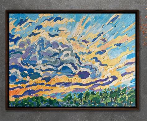 Clouds at sunrise small oil painting : r/oilpainting