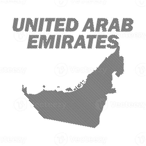 United Arab Emirates Map Grid Uae Country Shape Sample Design Line 22157262 Png