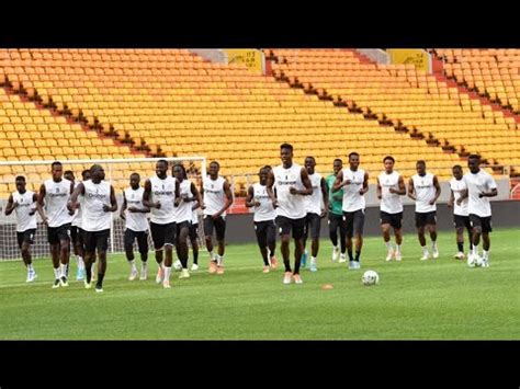 Première séance dentraînement des Lions avant leur match contre le