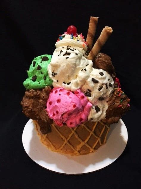 Giant ice cream sundae cake | Ice cream business, Fun desserts, Cute ...