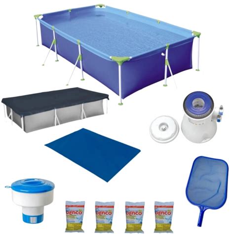 Mandiali E Shop Kit Piscina L Flutuador Capa Forro