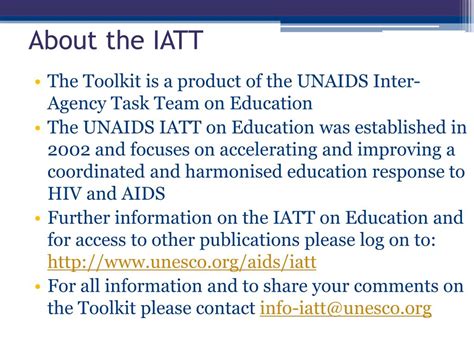 PPT - Toolkit for Mainstreaming HIV and AIDS in the Education Sector