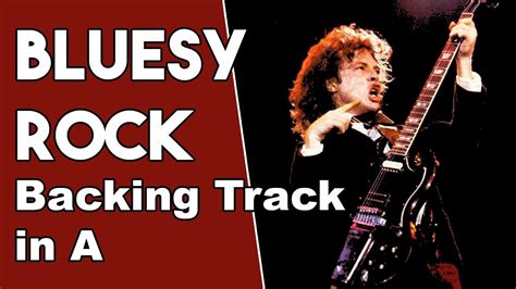 Blues Rock Ac Dc Style Guitar Backing Track In A Youtube