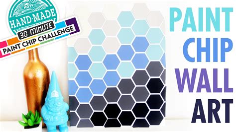 Diy Paint Chip Wall Art Mariannes 30 Minute Craft Challenge Hgtv