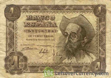 1 Spanish Peseta (Don Quijote) - Exchange yours for cash today