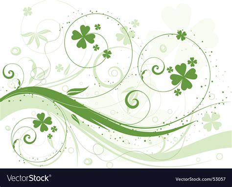 Shamrock Background Royalty Free Vector Image Vectorstock