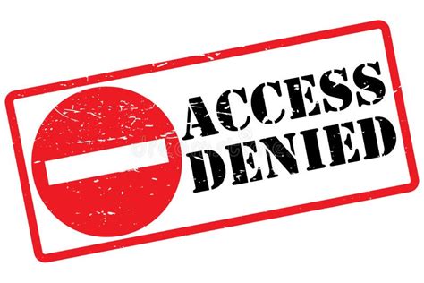 Access Denied Sign Stock Vector Illustration Of Word 103921536