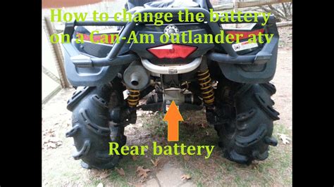 How To Change The Battery On Your Can Am Outlander With Rear Battery