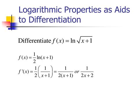 Ppt The Natural Logarithmic Function Powerpoint Presentation Free