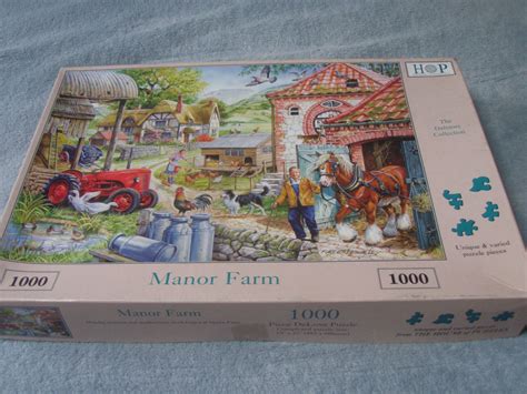 Hop House Of Puzzles 1000 Piece Jigsaw Puzzle Manor Farm Horses