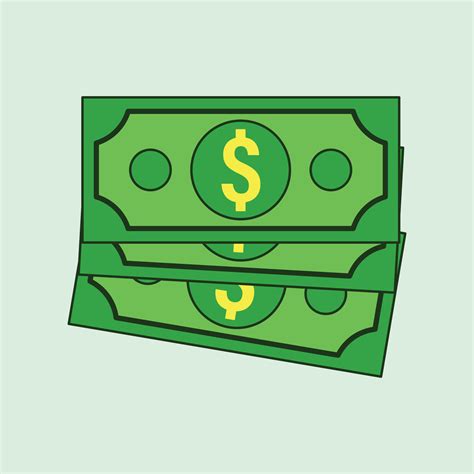 Money dollar bill cartoon vector illustration 6695460 Vector Art at ...