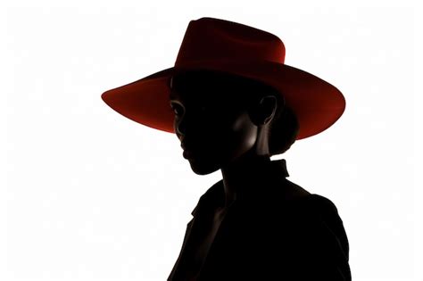 Premium Photo A Man In A Red Hat And A Black Shirt