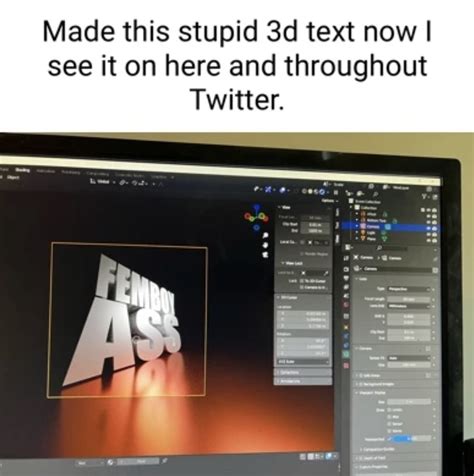 Femboy Ass 3D Text 3D Text Reaction Images Know Your Meme
