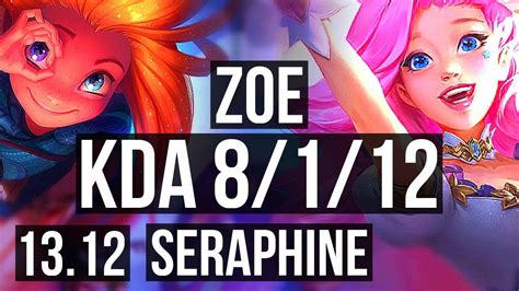 ZOE Vs SERAPHINE MID Rank 1 Zoe 8 1 12 600 Games Legendary