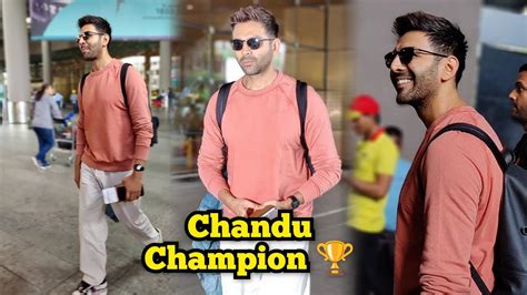 Chandu Champion Kartik Aaryan Coming Back From Shoot In New Sporty Look