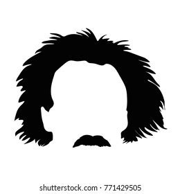 Portrait Albert Einstein Black White Stock Vector (Royalty Free ...