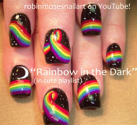 Rainbow In The Dark Nails Moonbow Moonbow Nails Nightbow Night