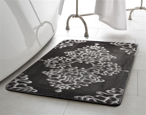 Black Damask Bathroom Rugs | Bryont Blog