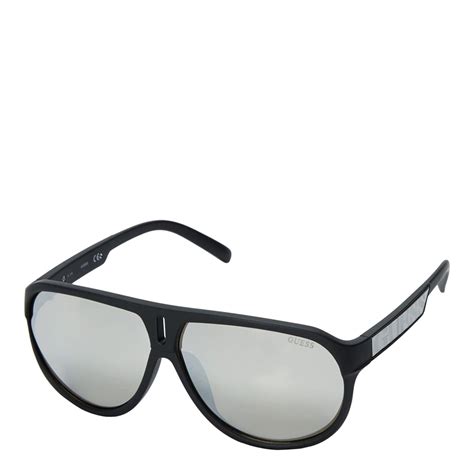 Mens Matte Black Sunglasses 64mm Brandalley