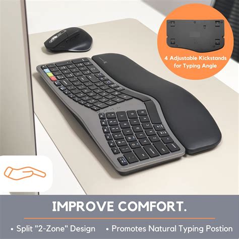 Wireless Ergonomic Keyboard and Mouse Combo – X9 Performance