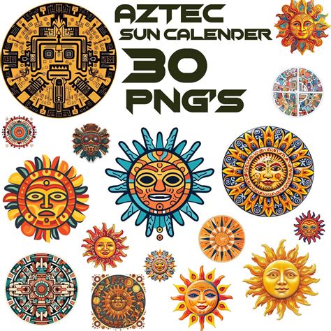 Aztec Art Png Aztec Mayan Native Inspired Png Aztec Calendar Laser