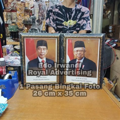 Jual Frame Bingkai Foto Presiden Dan Wakil Presiden Ukuran Cm X