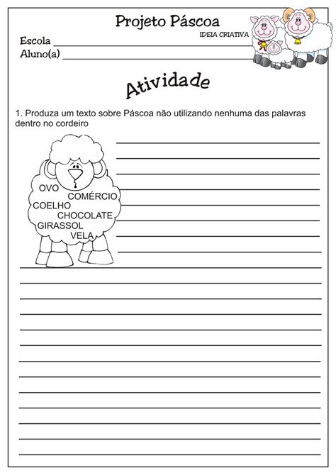 Atividade De Produção De Texto Para O 5 Ano Texto Exemplo