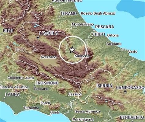 Scossa Di Terremoto Tra Lazio E Abruzzo Avvertita Anche A Roma