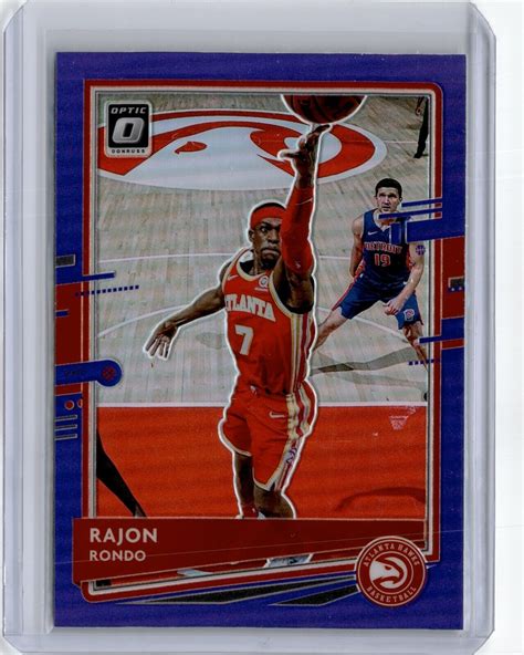 Rajon Rondo Panini Donruss Optic Purple Shock Prizm