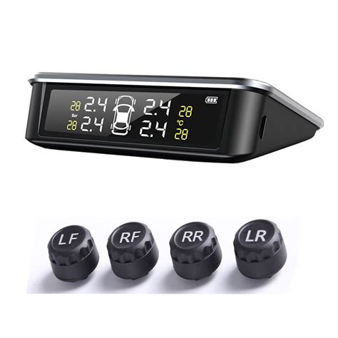 Solar Tpms Auto Bandenspanning Alarm Monitor Syste Grandado