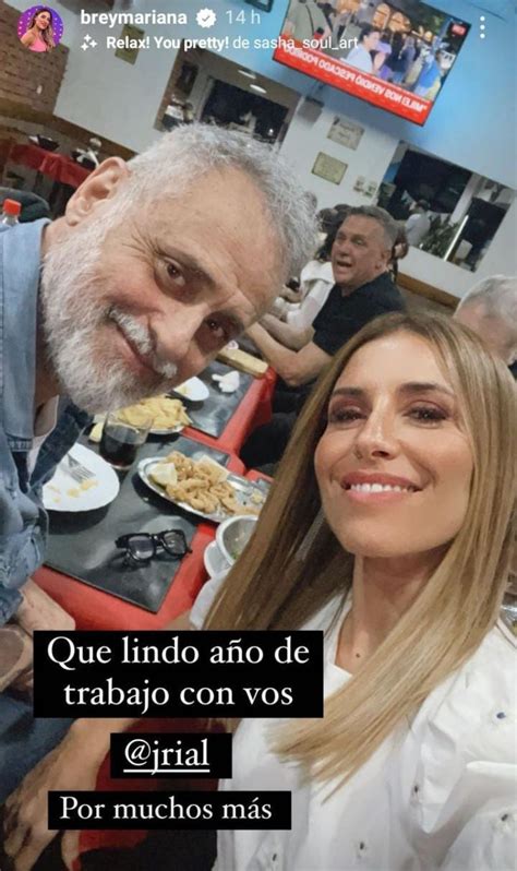 Qué lindo la dedicatoria de Mariana Brey a Jorge Rial El Observador