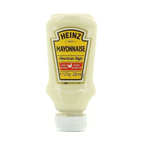 HEINZ MAYONNAISE AMERICAN STYLE Flacon De 215g Huiles Vinaigres