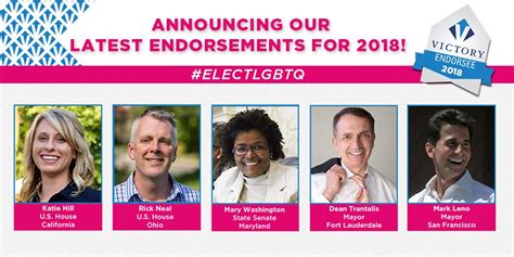 Victory Fund Endorses 19 More Lgbtq Candidates For 2018 Congressional