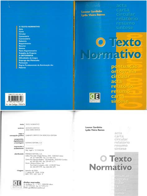 O Que É Texto Normativo - Livro O Texto Normativo | PDF