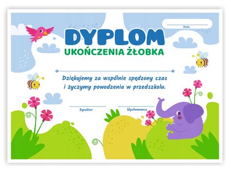 Dyplom Uko Czenia Obka Wz R Format A Allegro Pl