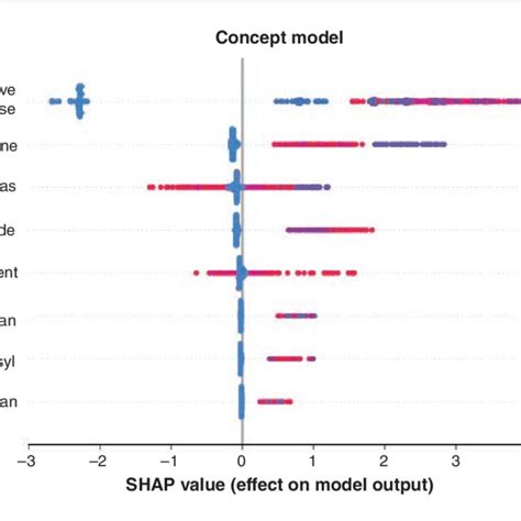 SHapley Additive ExPlanations SHAP Values For The Final Concept