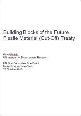 Building Blocks of the Future Fissile Material (Cut-off) Treaty | UNIDIR