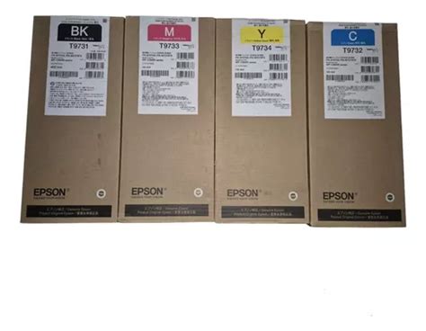 Kit Cartucho De Tinta Epson T9731 9732 9733 9734 Wf C869r