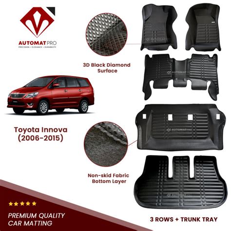 Toyota Innova Deep Dish Matting Floor Liner Rows