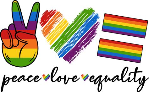 Peace Love Pride Svg Gay Svg Pride Svg Rainbow Svg Lesbi Inspire