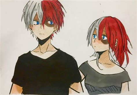 Finally Finished Todoroki And Female Todoroki Rbokunoheroacademia