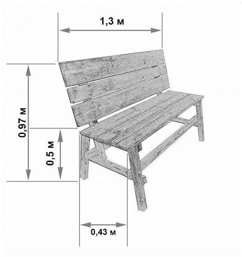 Чертежи деревянных скамеек | Shtampik.com