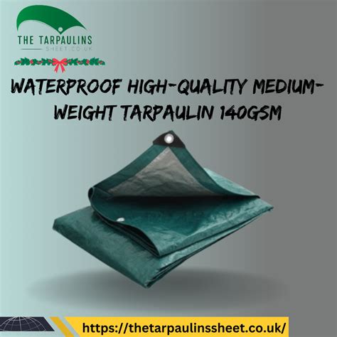 WATERPROOF HIGH-QUALITY MEDIUM-WEIGHT TARPAULIN 140GSM. - Tarpaulin Sheet - Medium