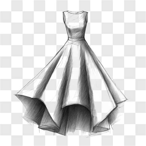 Download Elegant White Dress Sketch For Hourglass Figures Sketches Online Creative Fabrica