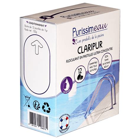 Claripur Boite De Pastilles Label Piscines