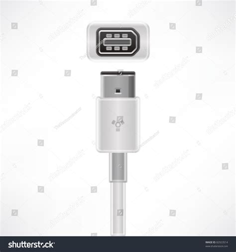 Ieee 1394 Plug Socket Stock Vector (Royalty Free) 82923514 | Shutterstock