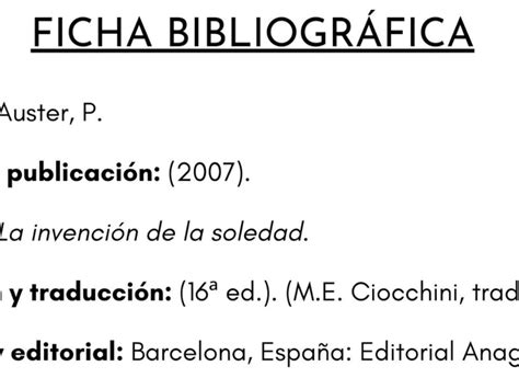 Ejemplos Prácticos de Fichas Bibliográficas de Resumen