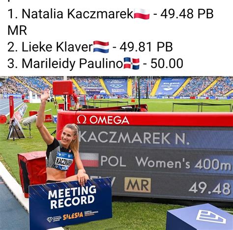 Diamentowa Liga Natalia Kaczmarek I Wojciech Nowicki Najlepsi W