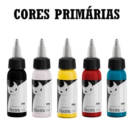 Set 5 Cores 30 Ml Electric Ink Iniciante Tatuagem Tattoo Parcelamento